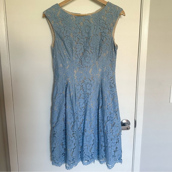 Vince Camuto Light Blue Lace Dress Size 8 - Picture 1 of 7
